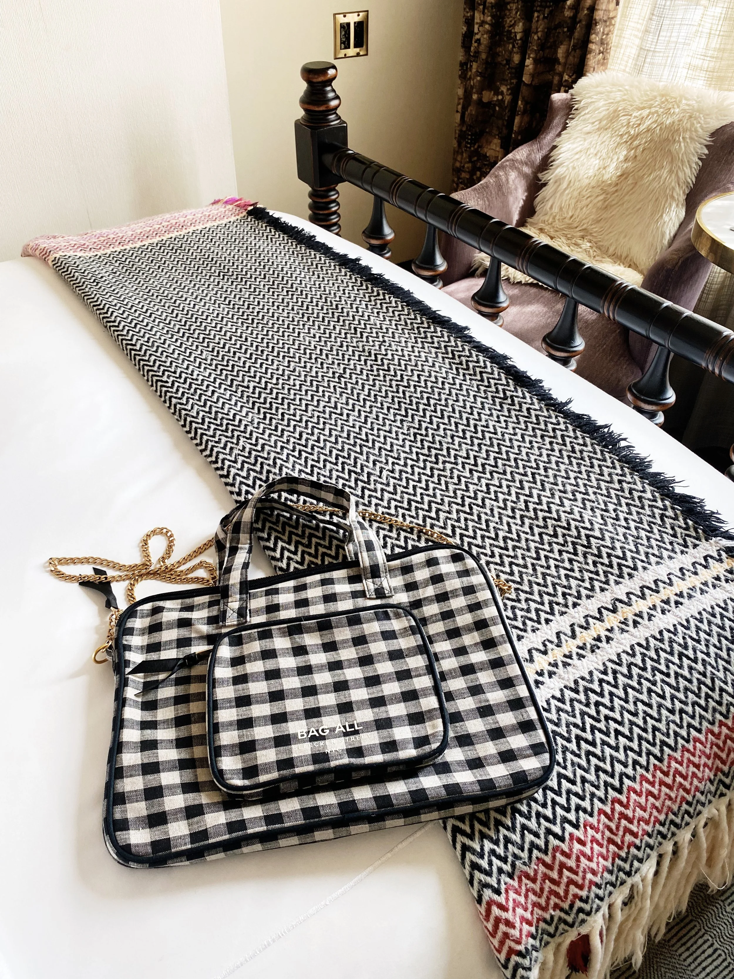 バッグ・カバンその他 Laptop Pouch 13 Inch Green Gingham Laptop Case 13